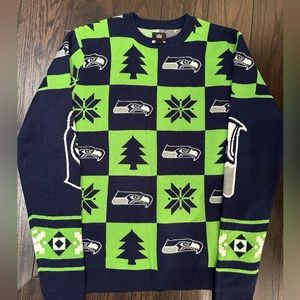 Seattle Seahawks Ugly Christmas Sweater Men’s Large